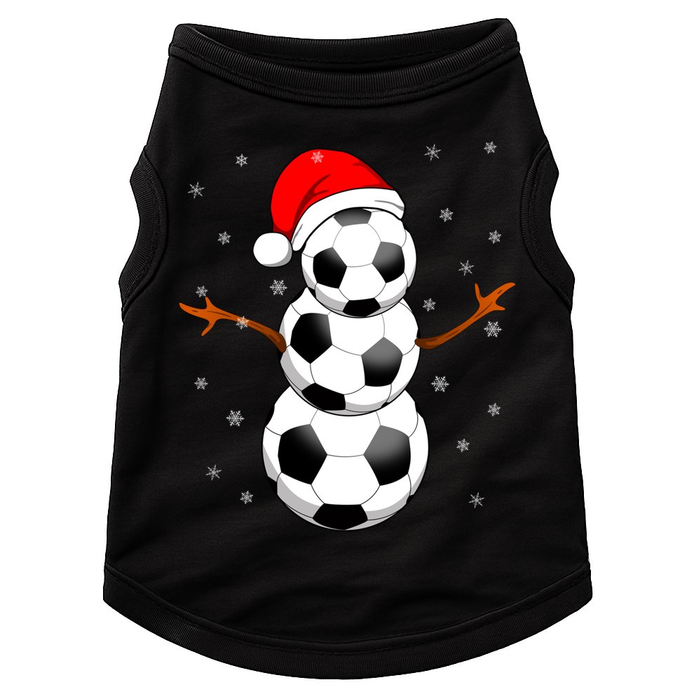 Funny Football Funny Gift For Boys Girls Christmas Snow Soccer Gift Doggie Tank