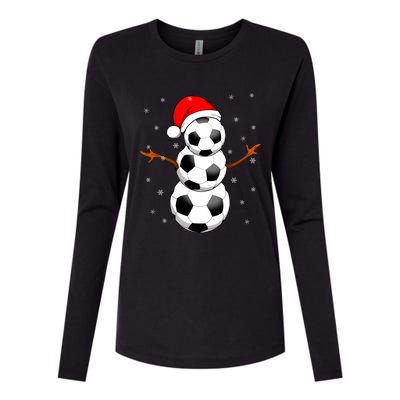 Funny Football Funny Gift For Boys Girls Christmas Snow Soccer Gift Womens Cotton Relaxed Long Sleeve T-Shirt