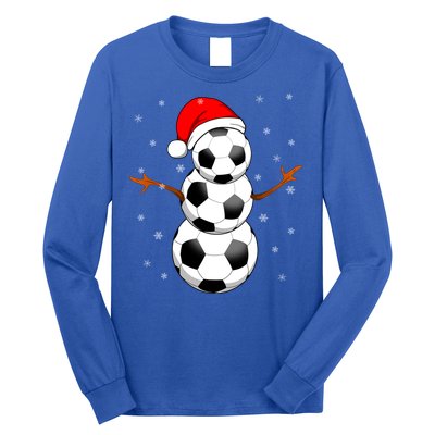 Funny Football Funny Gift For Boys Girls Christmas Snow Soccer Gift Long Sleeve Shirt