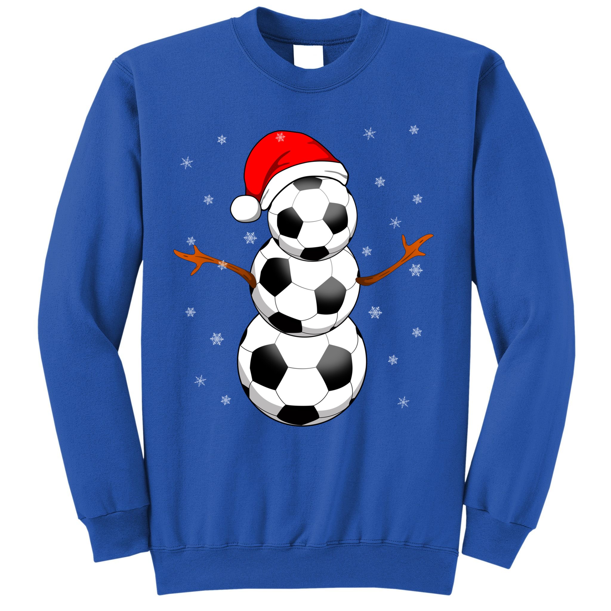 Funny Football Funny Gift For Boys Girls Christmas Snow Soccer Gift Sweatshirt
