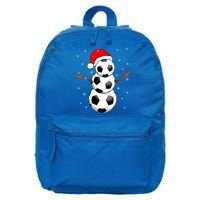 Funny Football Funny Gift For Boys Girls Christmas Snow Soccer Gift 16 in Basic Backpack
