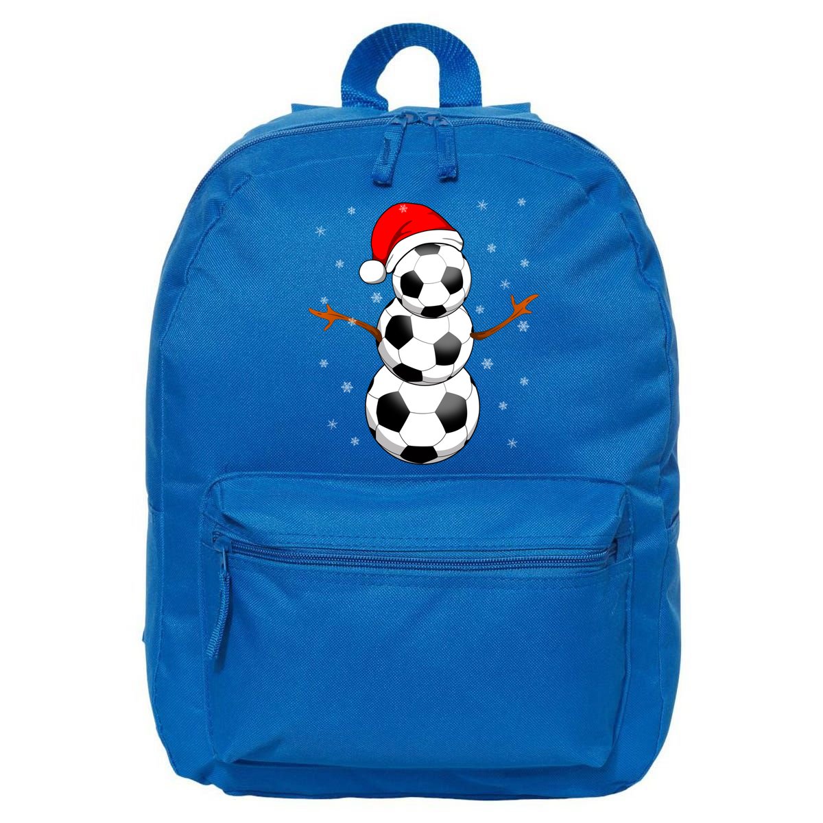 Funny Football Funny Gift For Boys Girls Christmas Snow Soccer Gift 16 in Basic Backpack