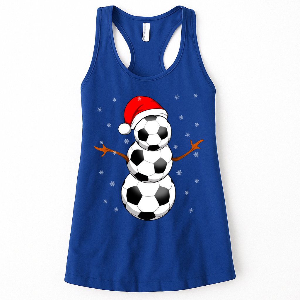 Funny Football Funny Gift For Boys Girls Christmas Snow Soccer Gift Womens Tank Top
