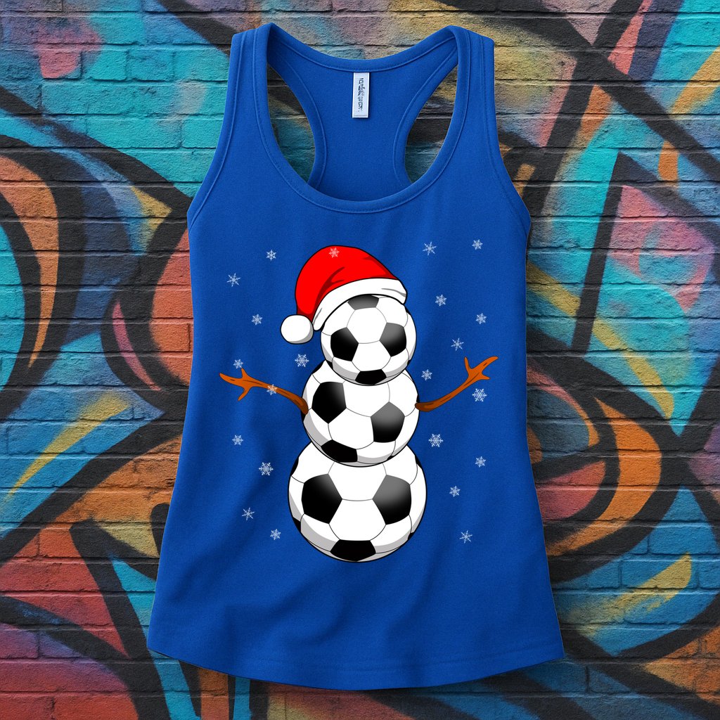 Funny Football Funny Gift For Boys Girls Christmas Snow Soccer Gift Womens Tank Top