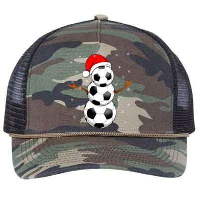 Funny Football Funny Gift For Boys Girls Christmas Snow Soccer Gift Retro Rope Trucker Hat Cap