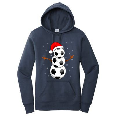 Funny Football Funny Gift For Boys Girls Christmas Snow Soccer Gift Women's Pullover Hoodie