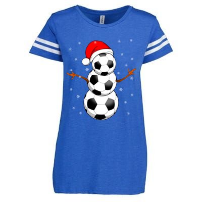 Funny Football Funny Gift For Boys Girls Christmas Snow Soccer Gift Enza Ladies Jersey Football T-Shirt