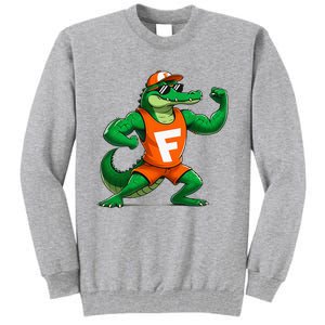 Florida Fun Fear The Chomp Gator Sport Tall Sweatshirt