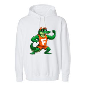 Florida Fun Fear The Chomp Gator Sport Garment-Dyed Fleece Hoodie