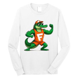 Florida Fun Fear The Chomp Gator Sport Long Sleeve Shirt