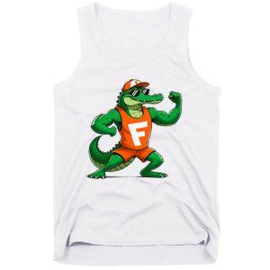 Florida Fun Fear The Chomp Gator Sport Tank Top