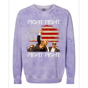 Fight Fight Fight Trump 2024 Colorblast Crewneck Sweatshirt