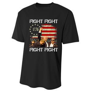 Fight Fight Fight Trump 2024 Performance Sprint T-Shirt