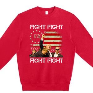 Fight Fight Fight Trump 2024 Premium Crewneck Sweatshirt