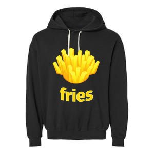 Funny French Fries Humorous Halloween Costume Garment-Dyed Fleece Hoodie