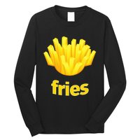 Funny French Fries Humorous Halloween Costume Long Sleeve Shirt