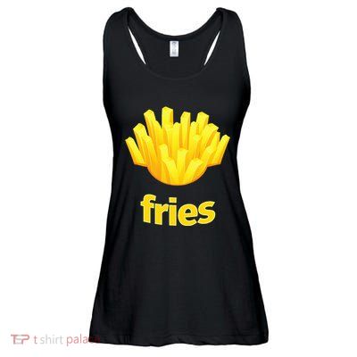 Funny French Fries Humorous Halloween Costume Ladies Essential Flowy Tank