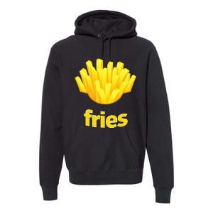 Funny French Fries Humorous Halloween Costume Premium Hoodie