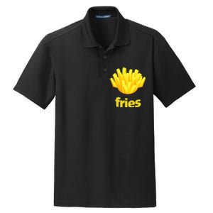 Funny French Fries Humorous Halloween Costume Dry Zone Grid Polo