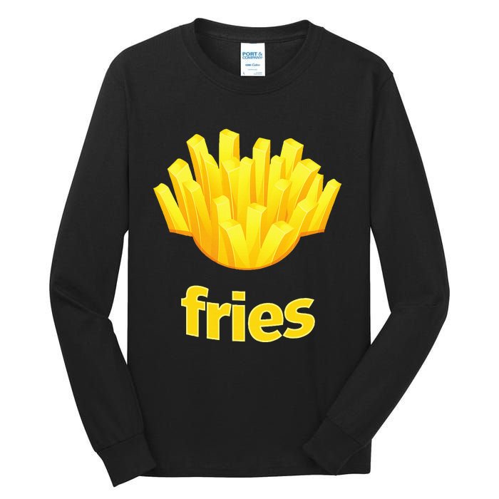 Funny French Fries Humorous Halloween Costume Tall Long Sleeve T-Shirt