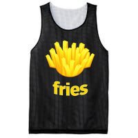 Funny French Fries Humorous Halloween Costume Mesh Reversible Basketball Jersey Tank