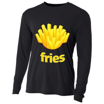 Funny French Fries Humorous Halloween Costume Cooling Performance Long Sleeve Crew