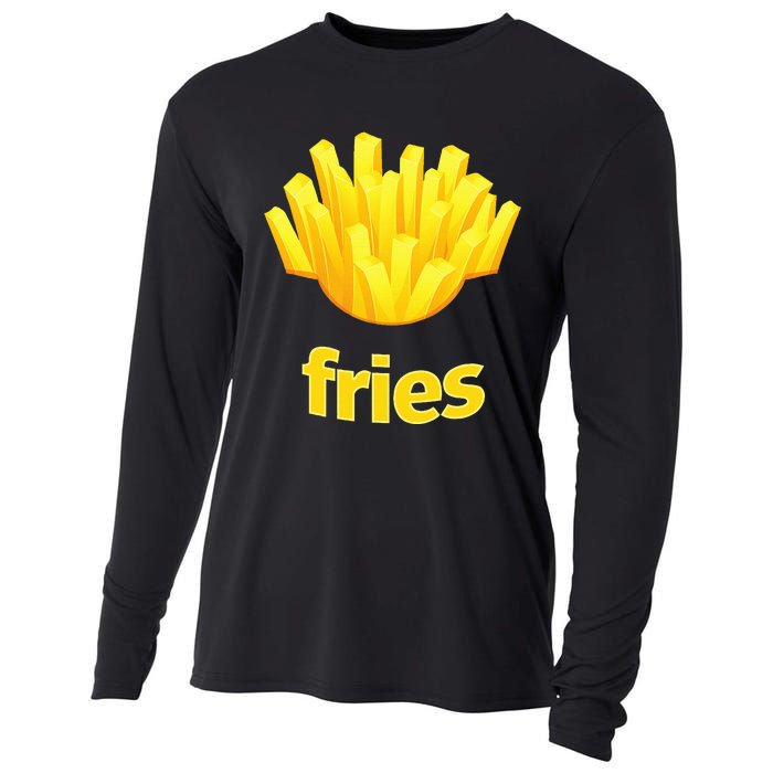 Funny French Fries Humorous Halloween Costume Cooling Performance Long Sleeve Crew