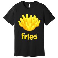 Funny French Fries Humorous Halloween Costume Premium T-Shirt