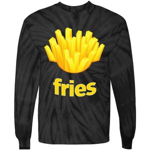 Funny French Fries Humorous Halloween Costume Tie-Dye Long Sleeve Shirt