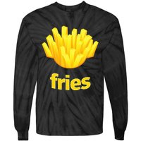 Funny French Fries Humorous Halloween Costume Tie-Dye Long Sleeve Shirt