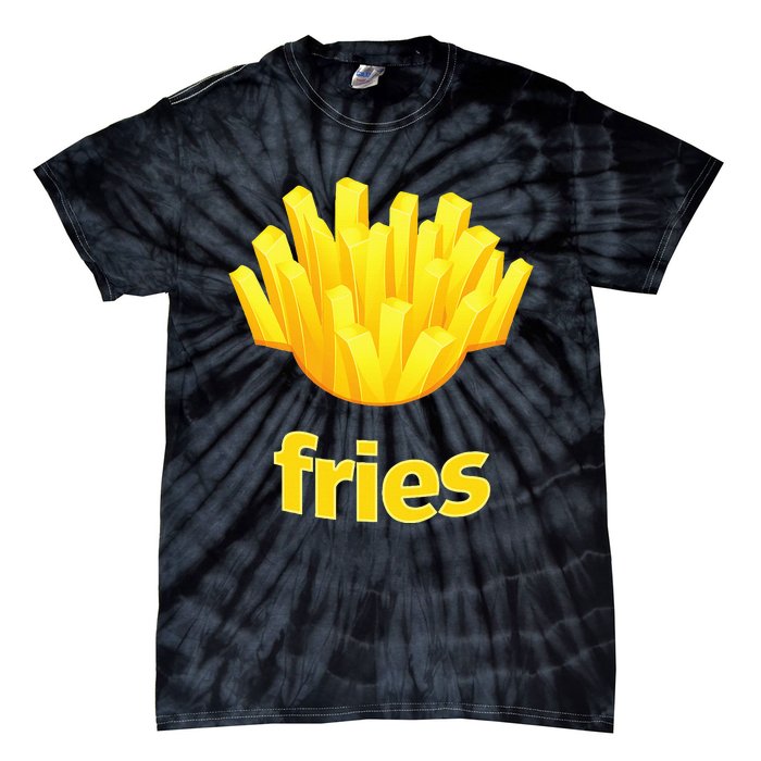 Funny French Fries Humorous Halloween Costume Tie-Dye T-Shirt