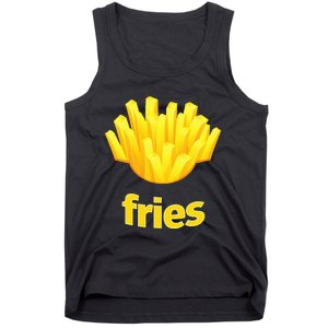 Funny French Fries Humorous Halloween Costume Tank Top