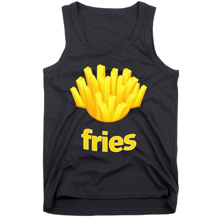 Funny French Fries Humorous Halloween Costume Tank Top