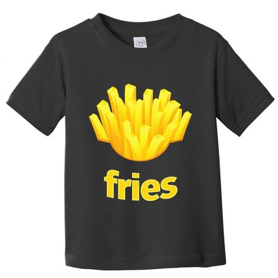 Funny French Fries Humorous Halloween Costume Toddler T-Shirt