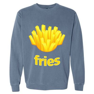 Funny French Fries Humorous Halloween Costume Garment-Dyed Sweatshirt