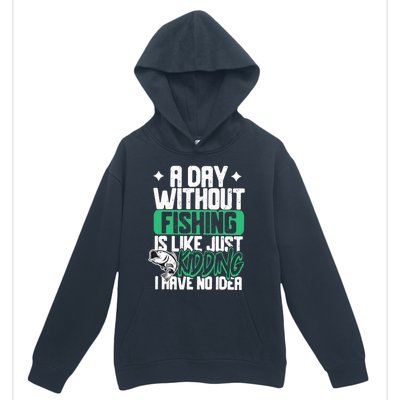 Funny Fishing For A Day Without Fishing Fisherman Urban Pullover Hoodie