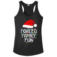 Forced Family Fun Sarcastic Christmas Funny Ladies PosiCharge Competitor Racerback Tank