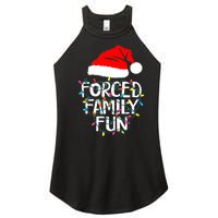 Forced Family Fun Sarcastic Christmas Funny Women's Perfect Tri Rocker Tank