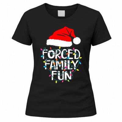 Forced Family Fun Sarcastic Christmas Funny Women's T-Shirt