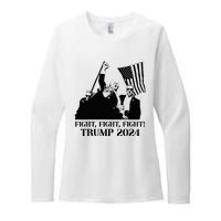 Fight Fight Fight! Trump 2024 Pennsylvania Rally Patriot Womens CVC Long Sleeve Shirt