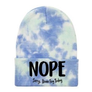 Fibromyalgia Fibro Fog Brain Fog Today Lupus Awareness Cool Gift Tie Dye 12in Knit Beanie