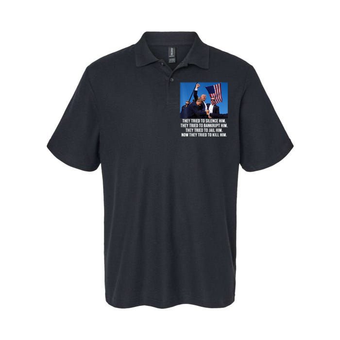 Fight Fight Fight Trump 2024 Softstyle Adult Sport Polo