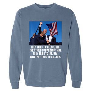 Fight Fight Fight Trump 2024 Garment-Dyed Sweatshirt