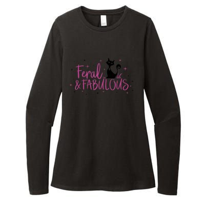 Feral & Fabulous Funny Womens CVC Long Sleeve Shirt