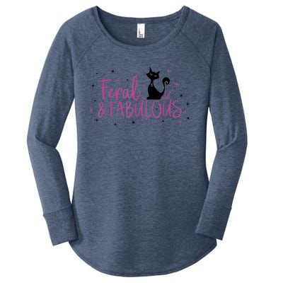 Feral & Fabulous Funny Women's Perfect Tri Tunic Long Sleeve Shirt