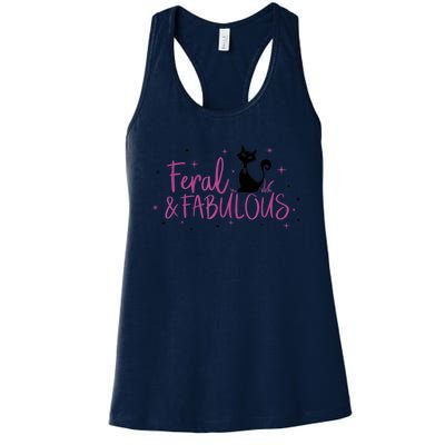 Feral & Fabulous Funny Women's Racerback Tank