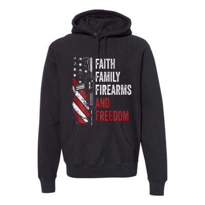 Faith Family Firearms & Freedom Pro God Guns Ar15 Premium Hoodie