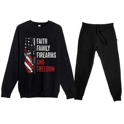 Faith Family Firearms & Freedom Pro God Guns Ar15 Premium Crewneck Sweatsuit Set