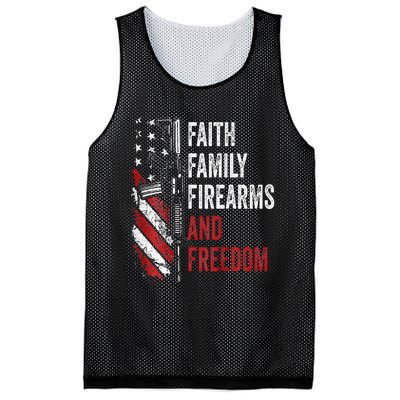 Faith Family Firearms & Freedom Pro God Guns Ar15 Mesh Reversible Basketball Jersey Tank