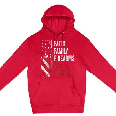 Faith Family Firearms & Freedom Pro God Guns Ar15 Premium Pullover Hoodie